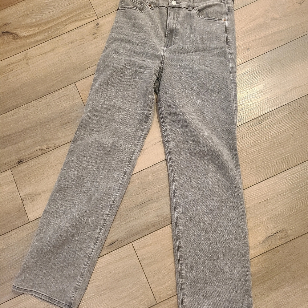 Express modern straight super high waist medium (6/8/10) gray jeans